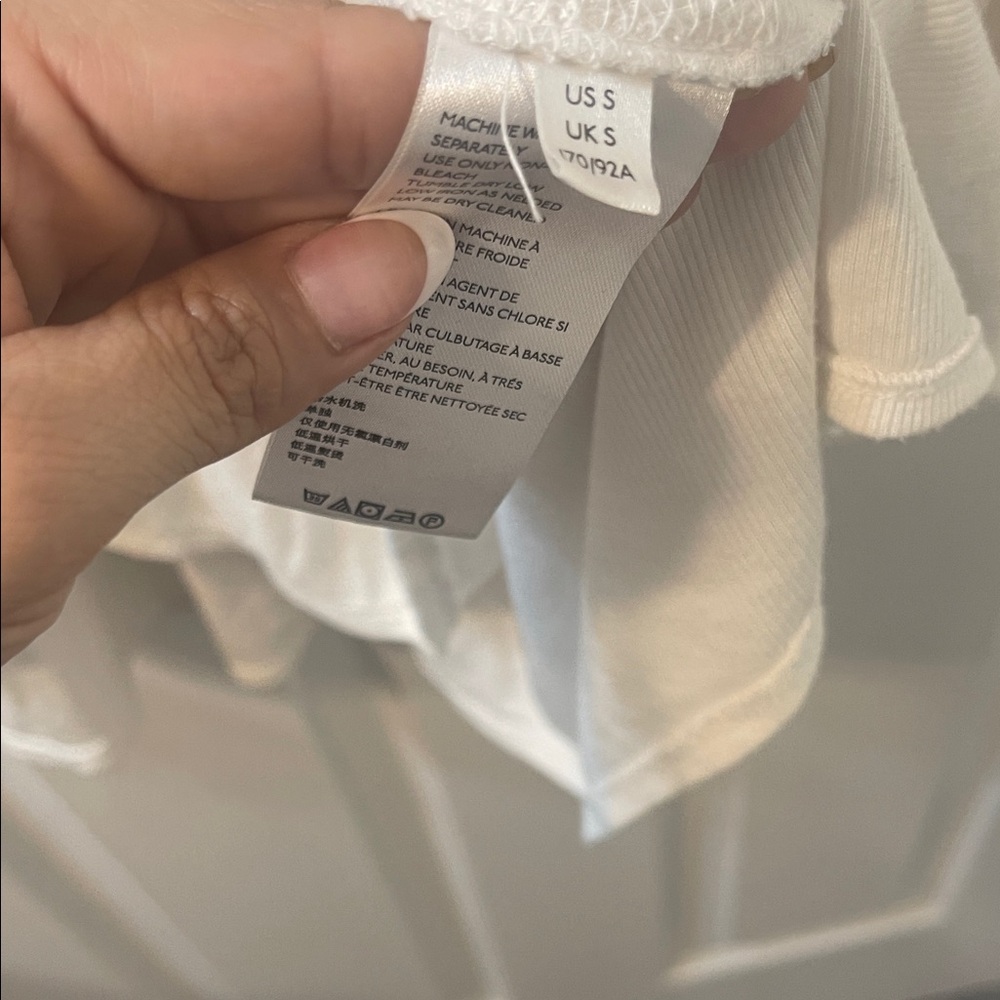 Free People White Ribbed Top - Picture 10 of 10